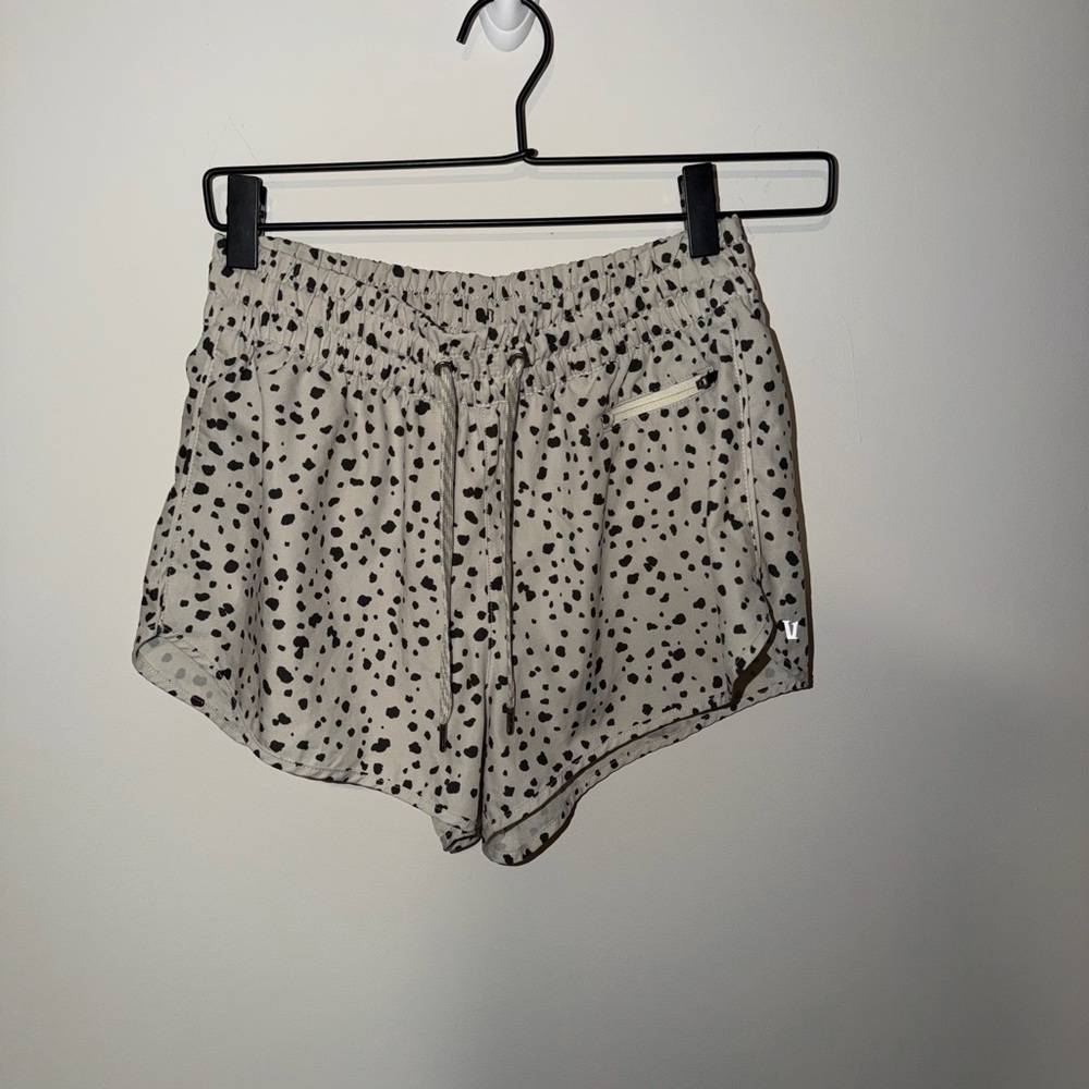 Women's Vuori Black and White Polka Dot Shorts